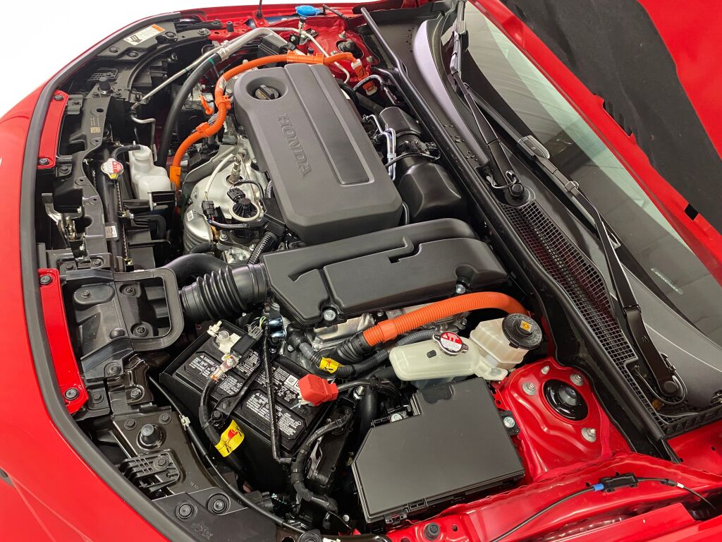 2026 Honda Civic Sedan Hybrid Sport Touring RALLYE RED at Honda North