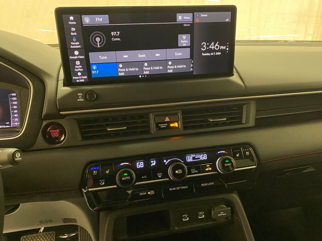 2026 Honda Pilot Black Edition RADIANT RED METALLIC II at Honda North