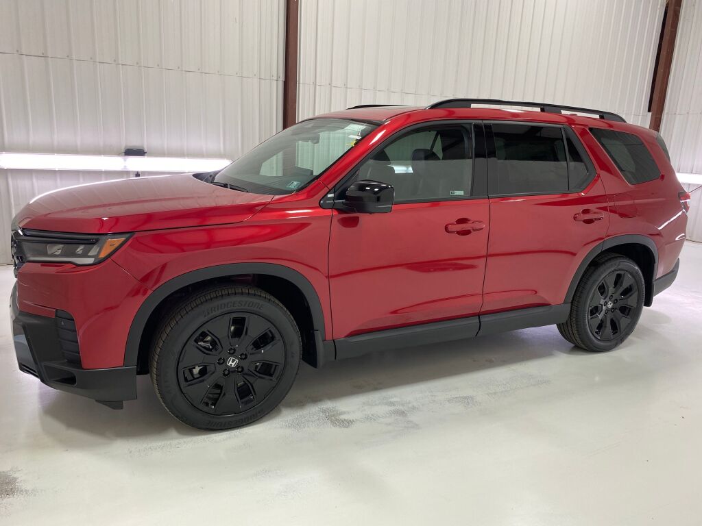 2026 Honda Pilot Black Edition RADIANT RED METALLIC II at Honda North