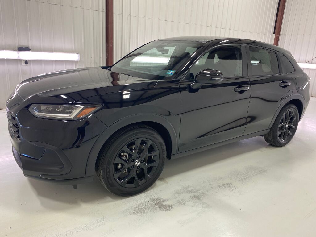 2025 Honda HR-V Sport Crystal Black Pearl at Honda North