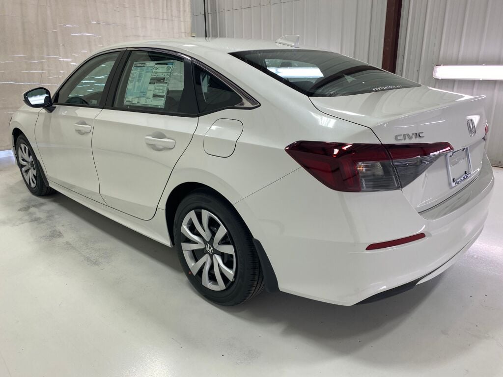 2026 Honda Civic Sedan LX PLATINUM WHITE PEARL at Bud's Auto Sales
