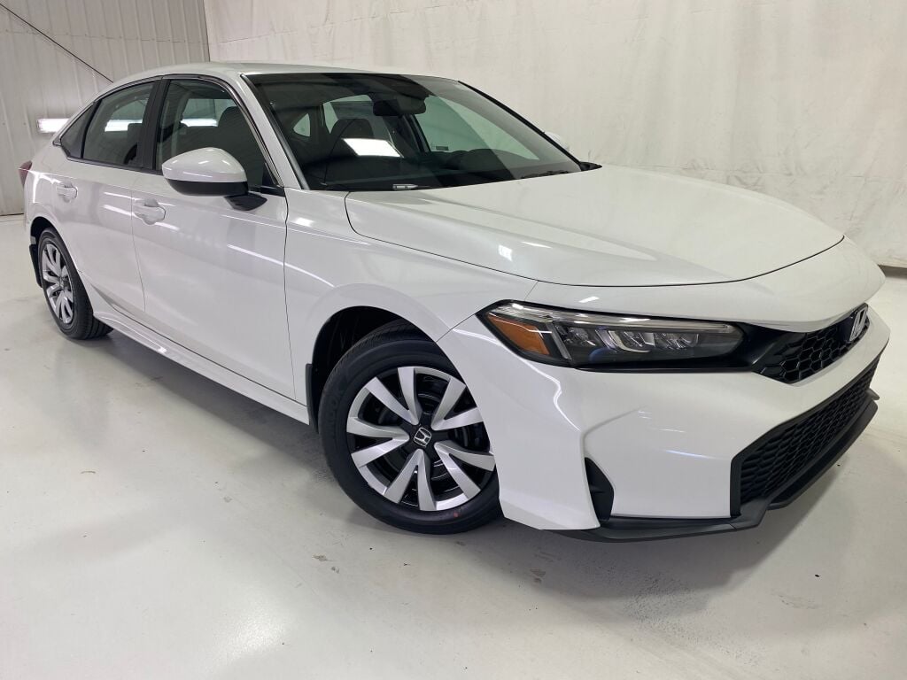 2026 Honda Civic Sedan LX PLATINUM WHITE PEARL at Bud's Auto Sales