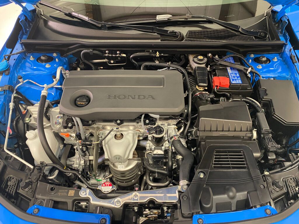 2026 Honda Civic Hatchback Sport BOOST BLUE PEARL at Honda North