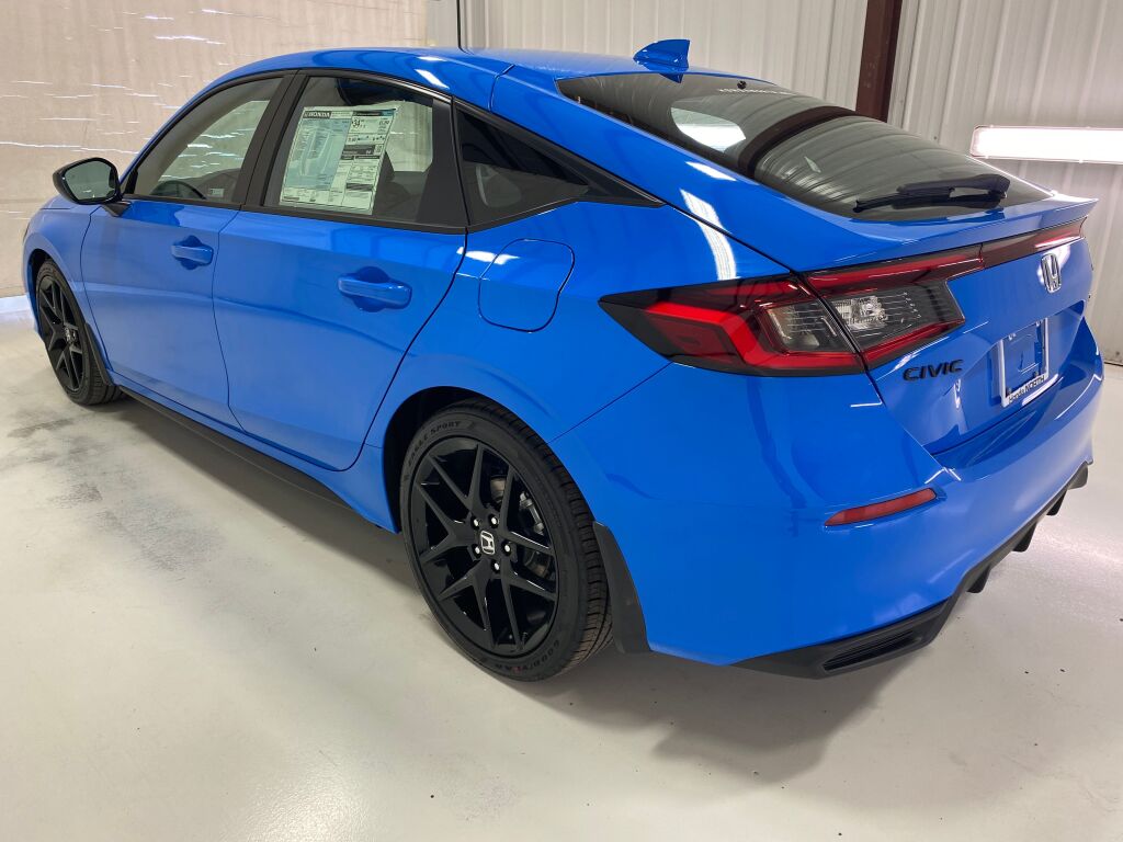2026 Honda Civic Hatchback Sport BOOST BLUE PEARL at Honda North