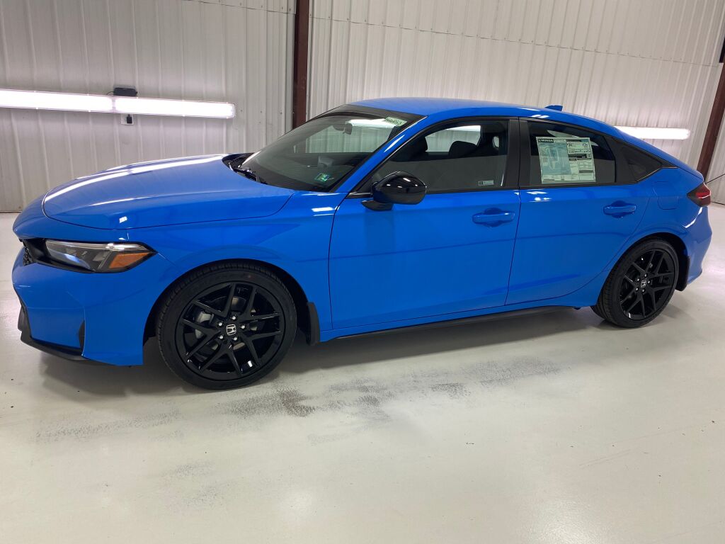 2026 Honda Civic Hatchback Sport BOOST BLUE PEARL at Honda North