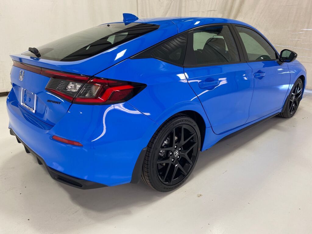 2026 Honda Civic Hatchback Sport BOOST BLUE PEARL at Honda North