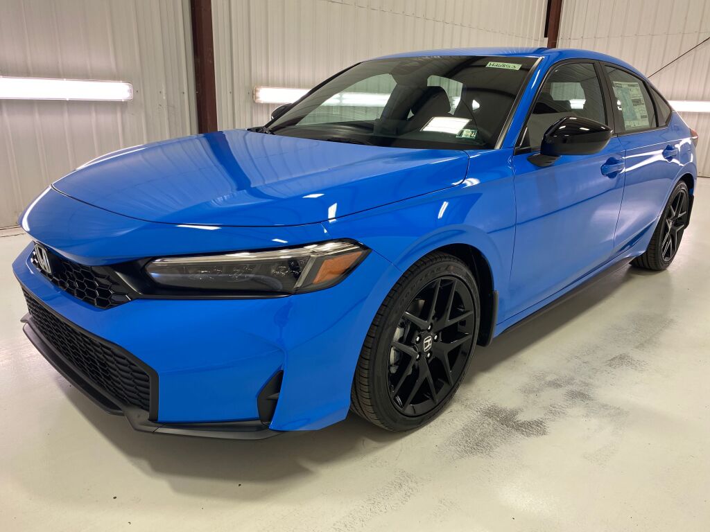 2026 Honda Civic Hatchback Sport BOOST BLUE PEARL at Honda North