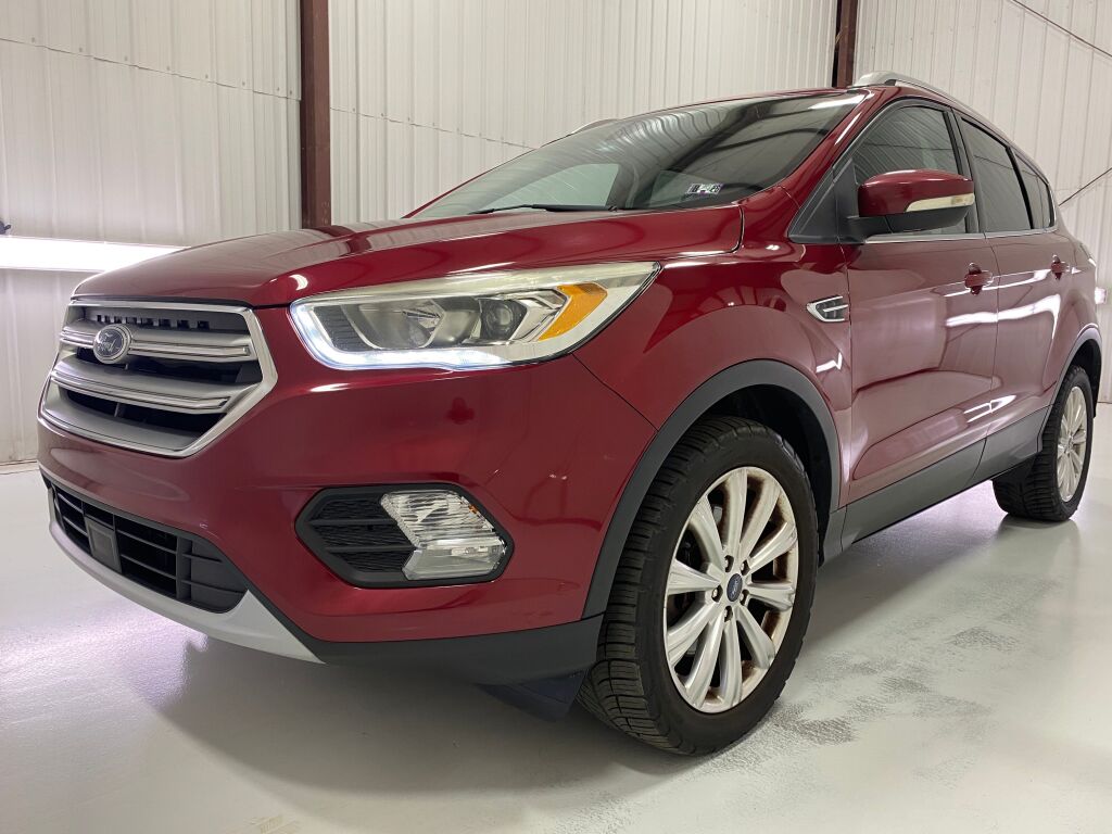 2017 Ford Escape Titanium Ruby Red Metallic Tinted Clearcoat at Honda North