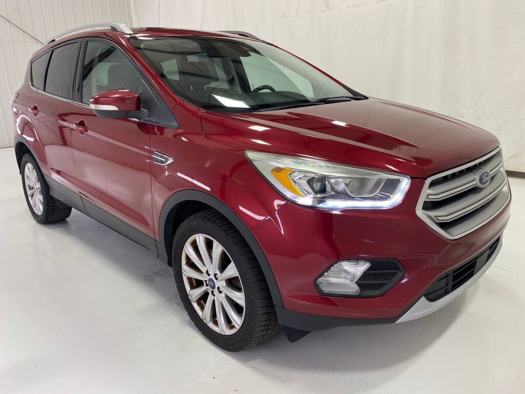 2017 Ford Escape Titanium Ruby Red Metallic Tinted Clearcoat at Honda North