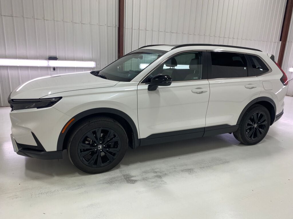 2024 Honda CR-V Hybrid Sport Touring Platinum White Pearl at Spitzer Acura