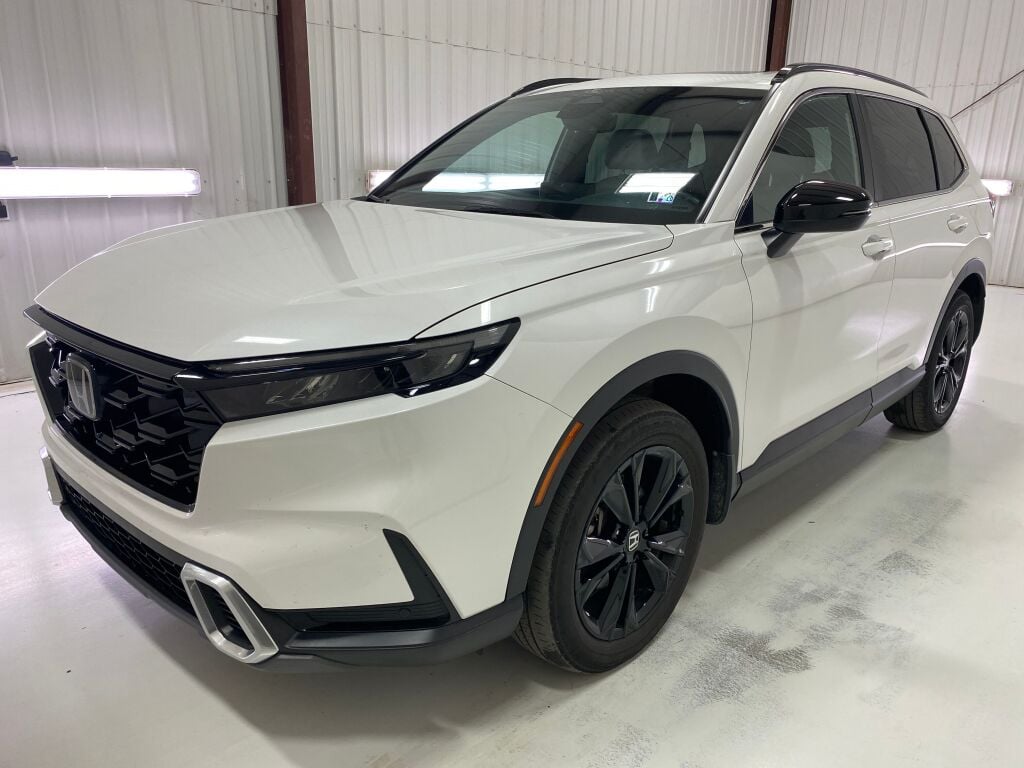 2024 Honda CR-V Hybrid Sport Touring Platinum White Pearl at Spitzer Acura
