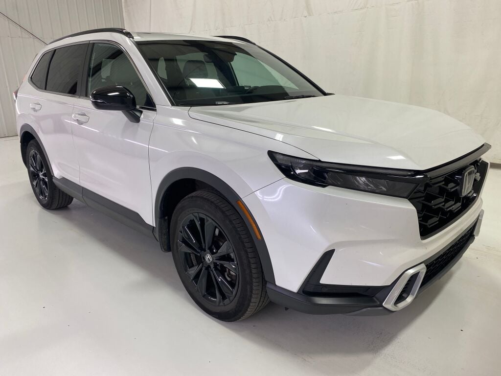 2024 Honda CR-V Hybrid Sport Touring Platinum White Pearl at Spitzer Acura