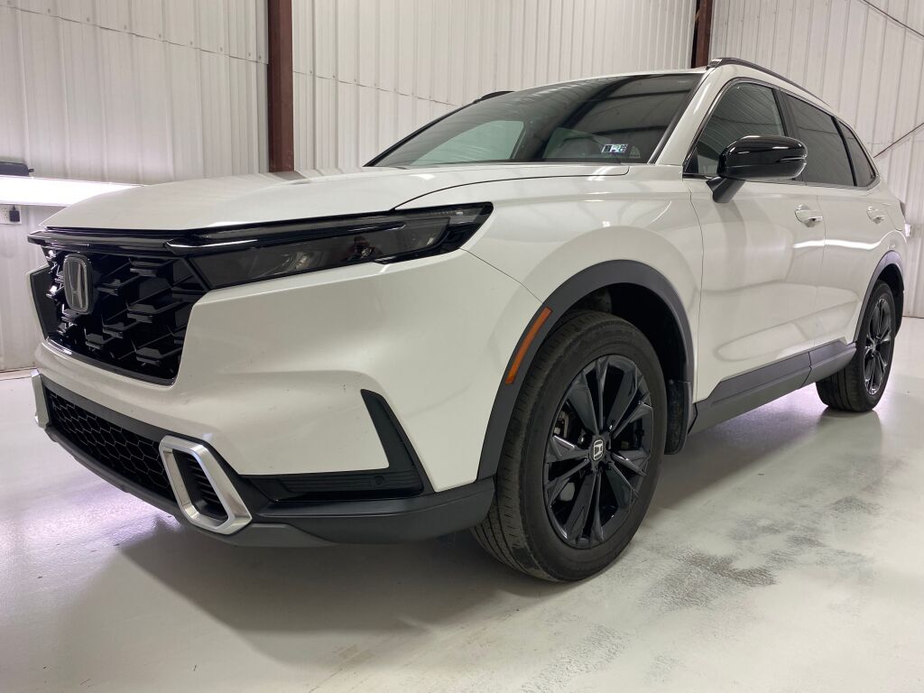 2024 Honda CR-V Hybrid Sport Touring Platinum White Pearl at Spitzer Acura