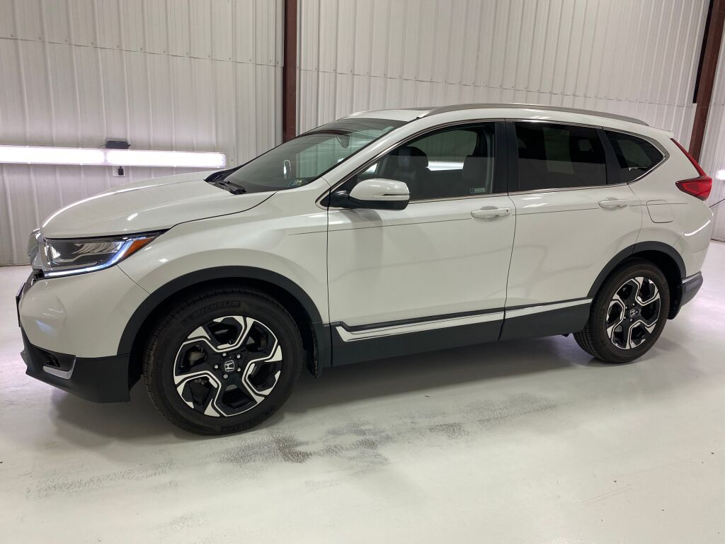 2019 Honda CR-V Touring White at Rafferty Subaru