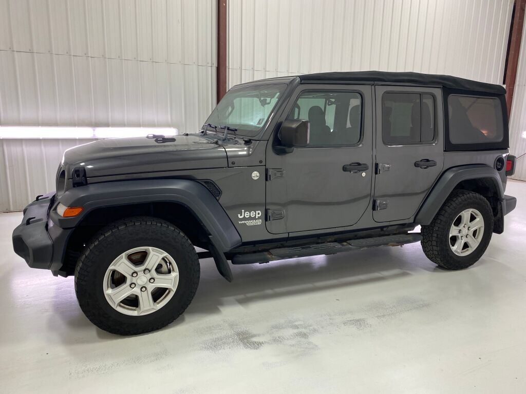 2018 Jeep Wrangler Unlimited Sport S Granite Crystal Metallic Clearcoat at Klick Lewis Buick Chevrolet