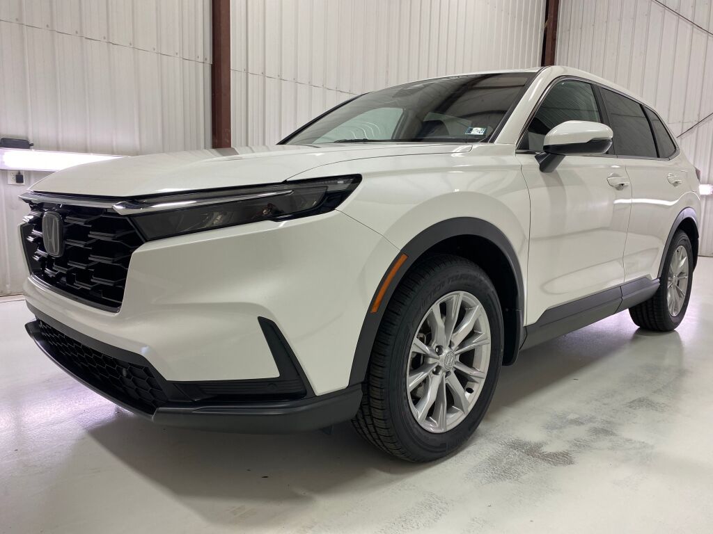 2025 Honda CR-V EX-L Platinum White Pearl at Spitzer Acura