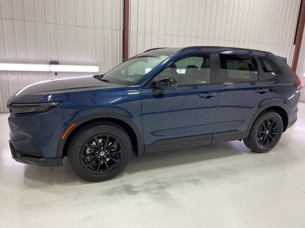 2026 Honda CR-V Hybrid Sport-L CANYON RIVER BLUE at Altoona Honda