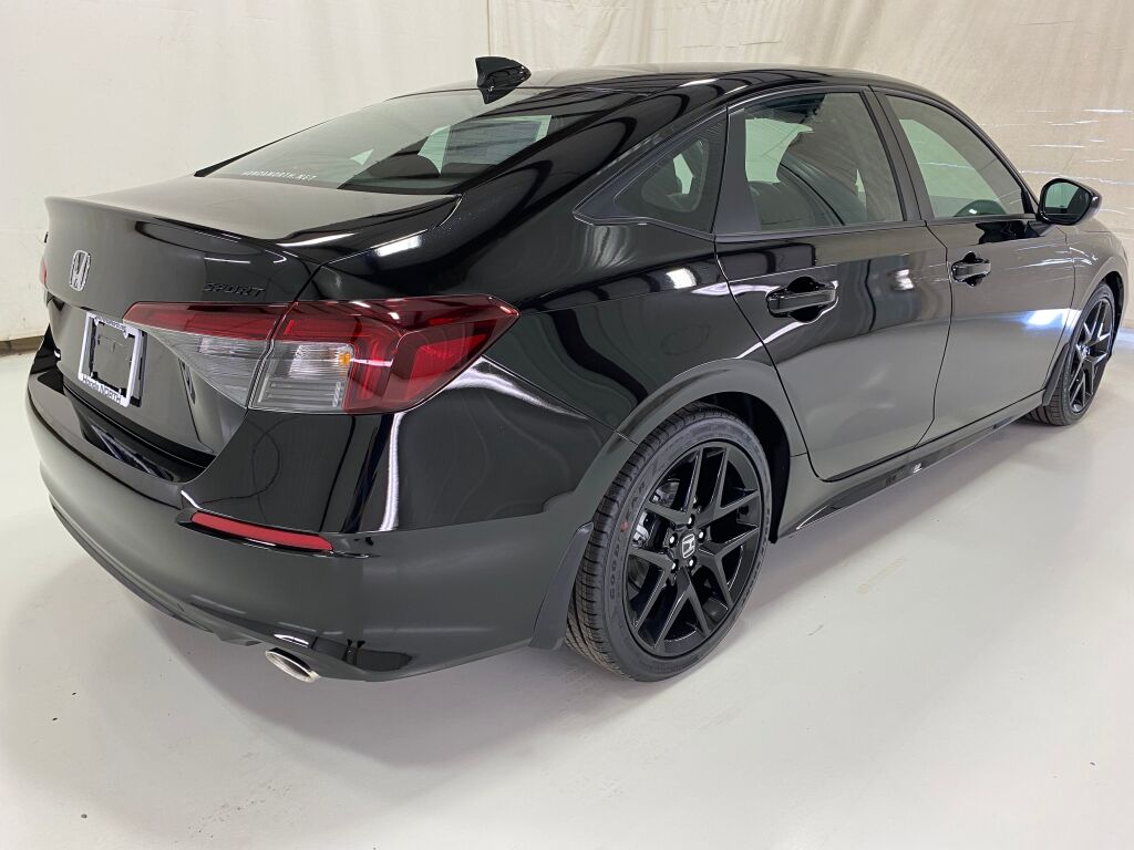 2026 Honda Civic Sedan Sport CRYSTAL BLACK PEARL at Delaney Chevrolet Buick
