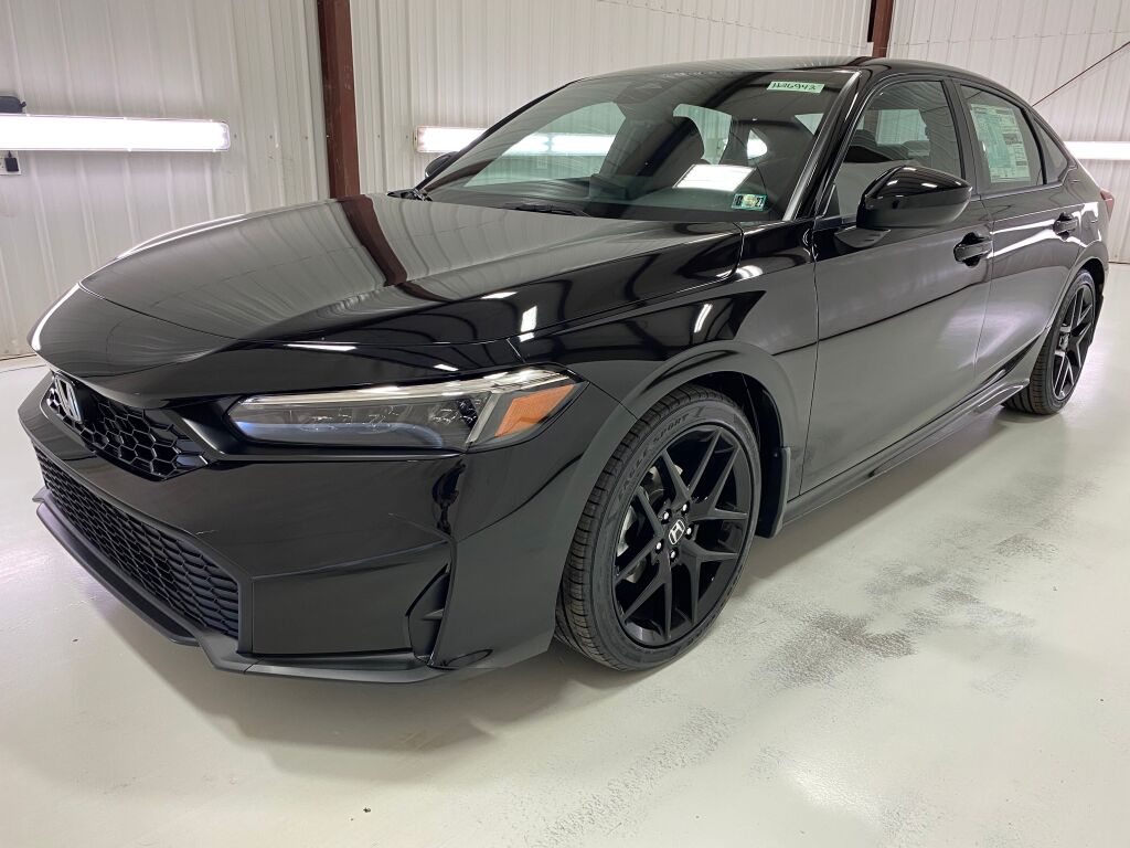 2026 Honda Civic Sedan Sport CRYSTAL BLACK PEARL at Delaney Chevrolet Buick