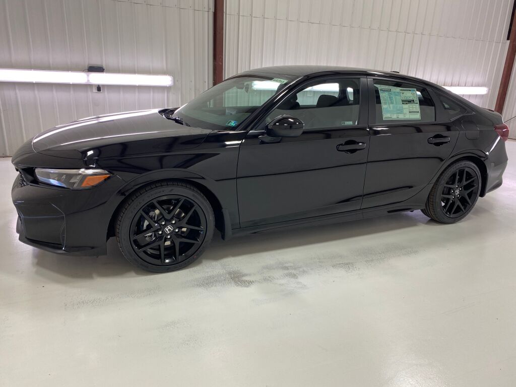 2026 Honda Civic Sedan Sport CRYSTAL BLACK PEARL at Delaney Chevrolet Buick