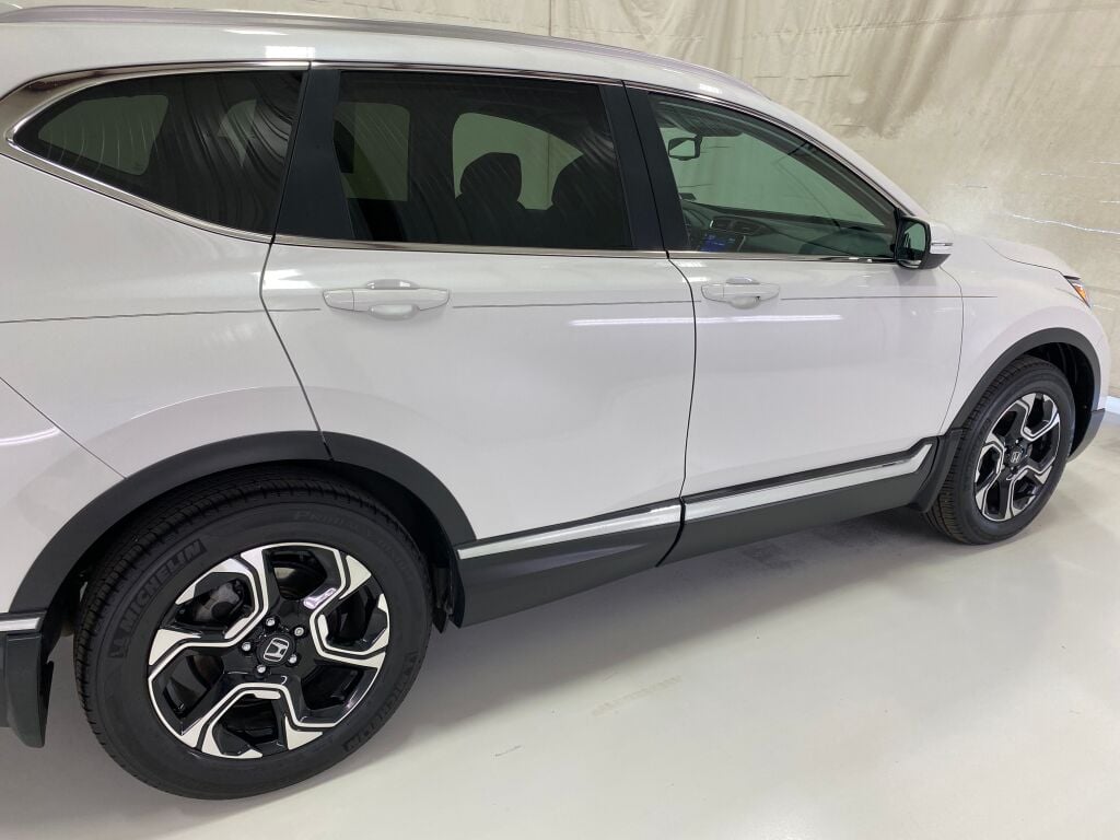 2019 Honda CR-V Touring Platinum White Pearl at Spitzer Acura