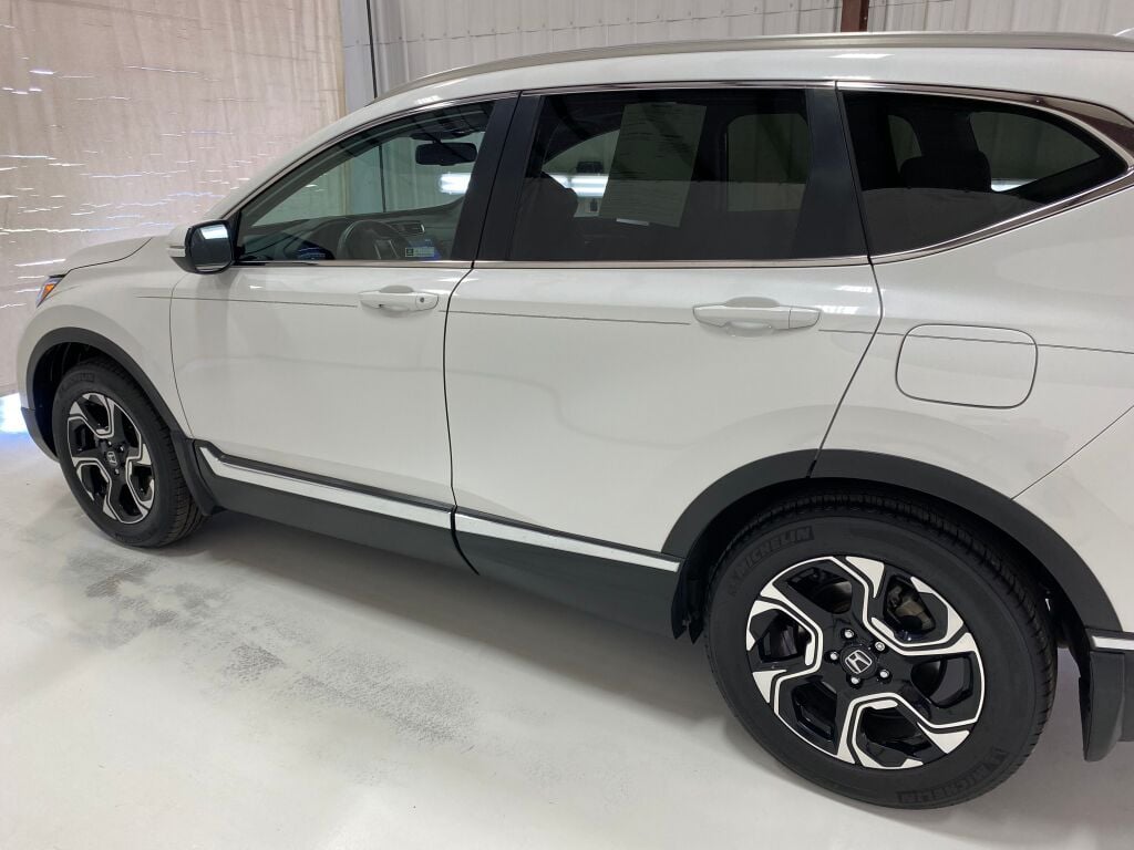 2019 Honda CR-V Touring Platinum White Pearl at Spitzer Acura