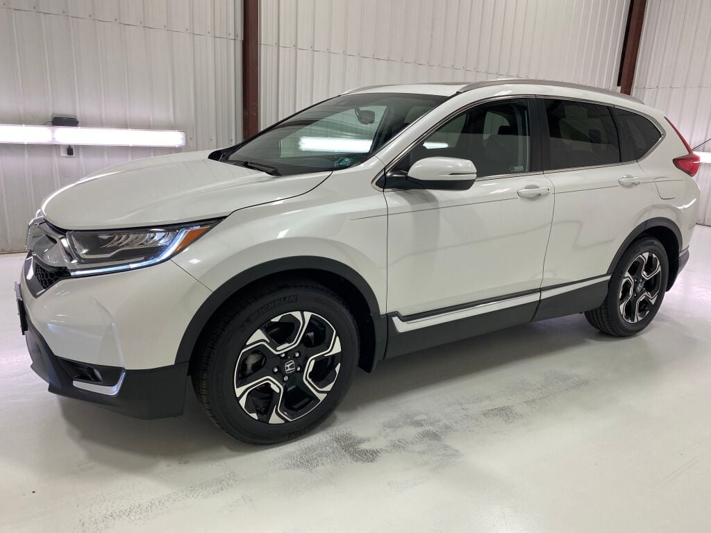 2019 Honda CR-V Touring Platinum White Pearl at Spitzer Acura