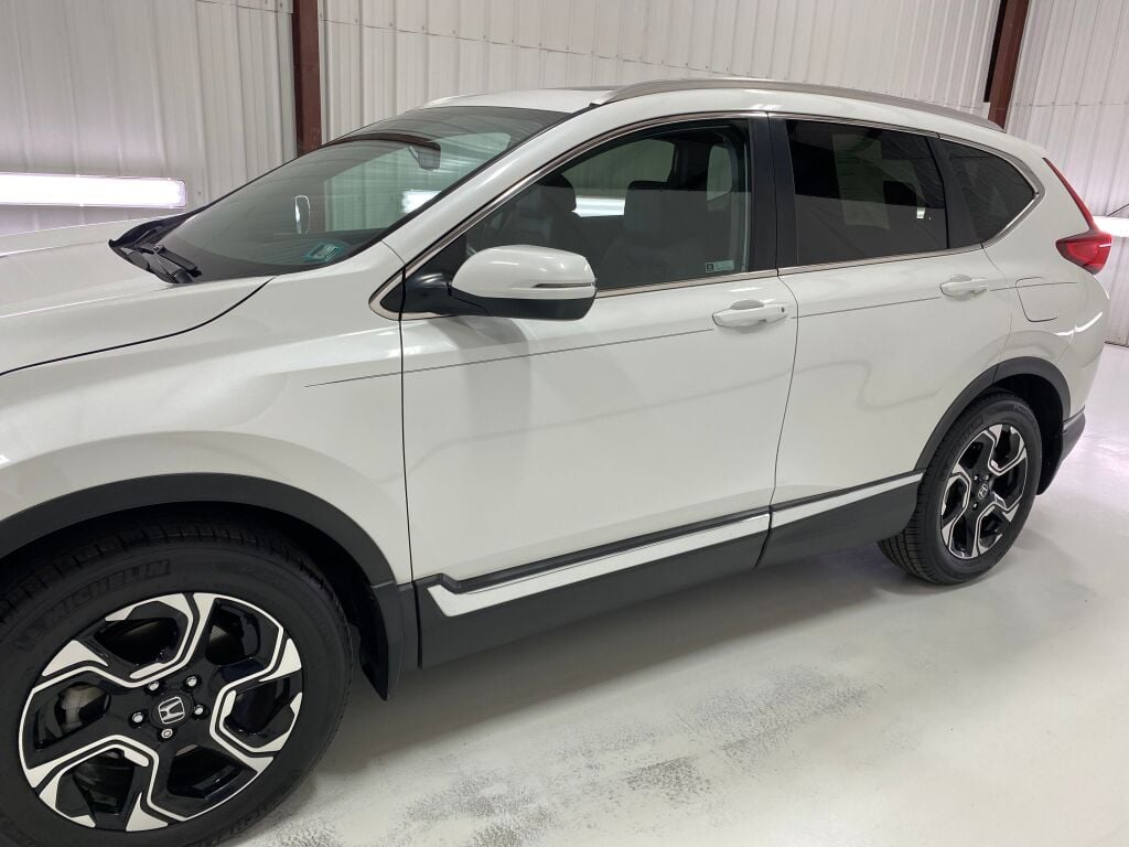 2019 Honda CR-V Touring Platinum White Pearl at Spitzer Acura