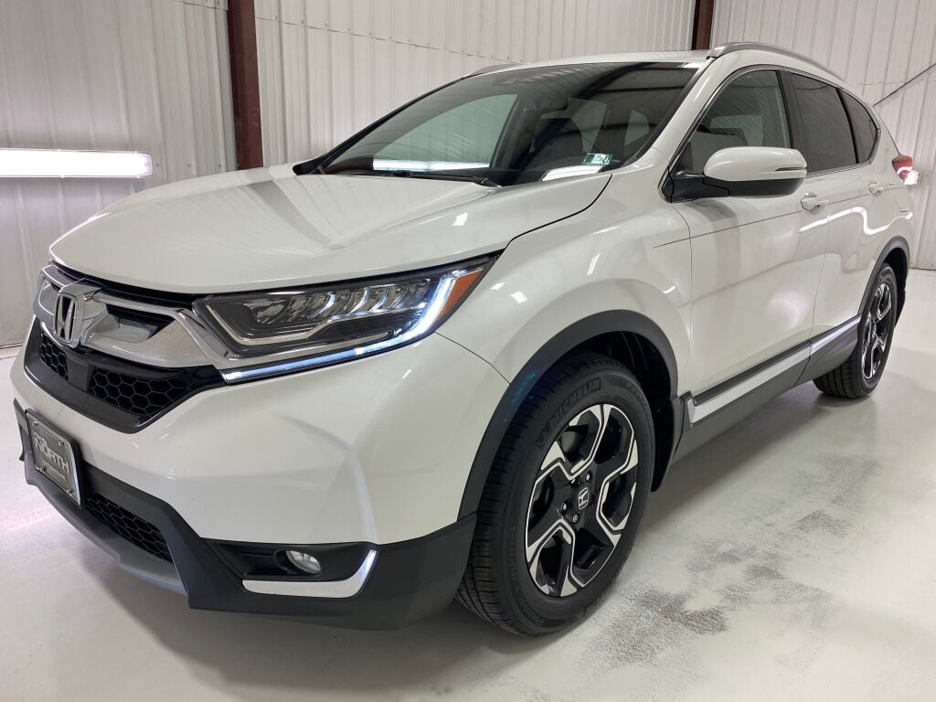 2019 Honda CR-V Touring Platinum White Pearl at Spitzer Acura