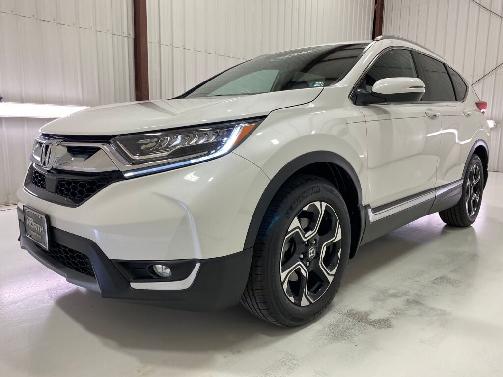 2019 Honda CR-V Touring Platinum White Pearl at Spitzer Acura