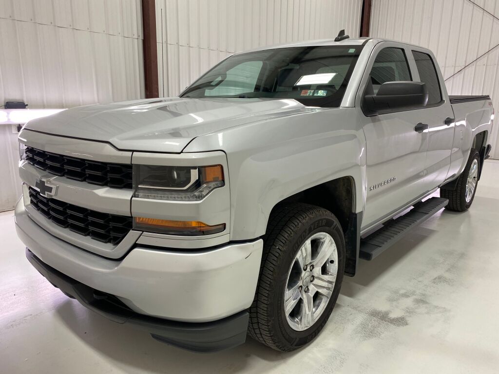 2018 Chevrolet Silverado 1500 Custom Silver Ice Metallic at Carlisle Cadillac Buick GMC