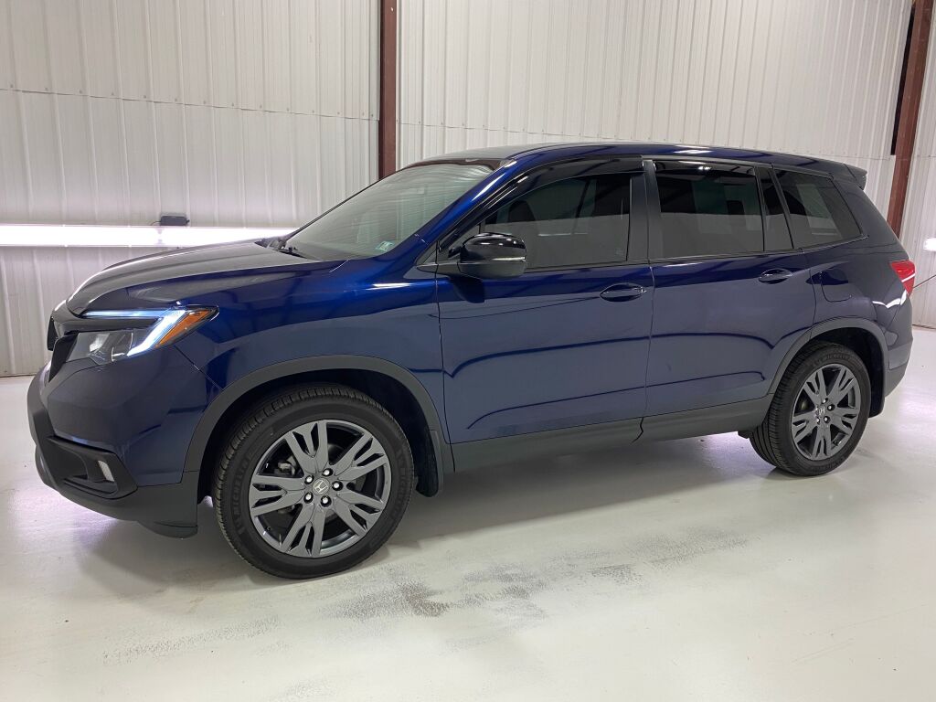 2021 Honda Passport EX-L Obsidian Blue Pearl at Phil Fitts Ford