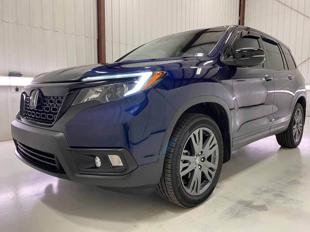2021 Honda Passport EX-L Obsidian Blue Pearl at Phil Fitts Ford