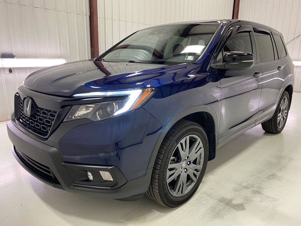 2021 Honda Passport EX-L Obsidian Blue Pearl at Phil Fitts Ford