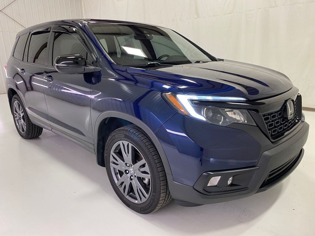 2021 Honda Passport EX-L Obsidian Blue Pearl at Phil Fitts Ford