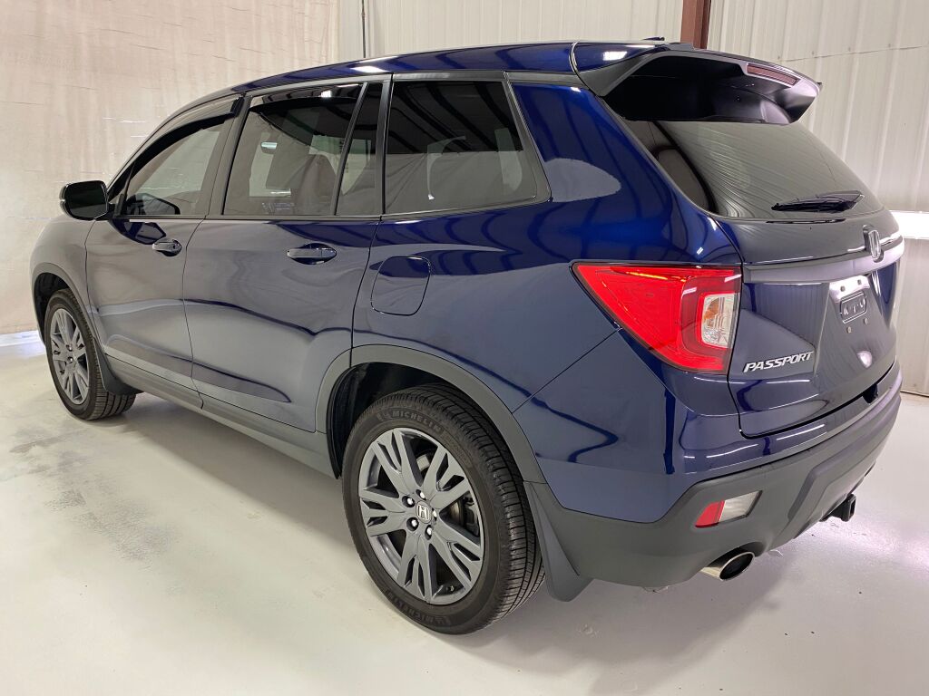 2021 Honda Passport EX-L Obsidian Blue Pearl at Phil Fitts Ford