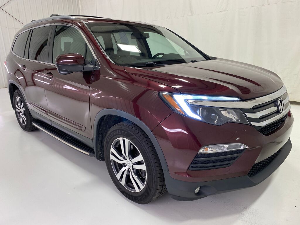 2017 Honda Pilot EX-L Dark Cherry Pearl at Subaru and VW of Moon Township