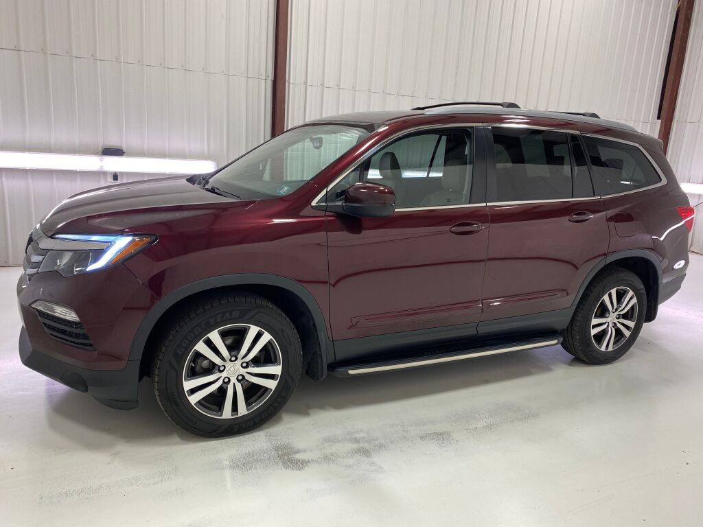 2017 Honda Pilot EX-L Dark Cherry Pearl at Subaru and VW of Moon Township