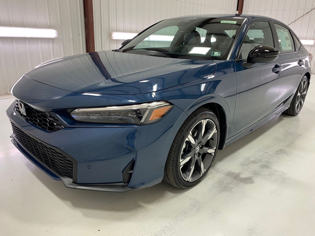 2026 Honda Civic Sedan Hybrid Sport Touring BLUE LAGOON PEARL at Honda North
