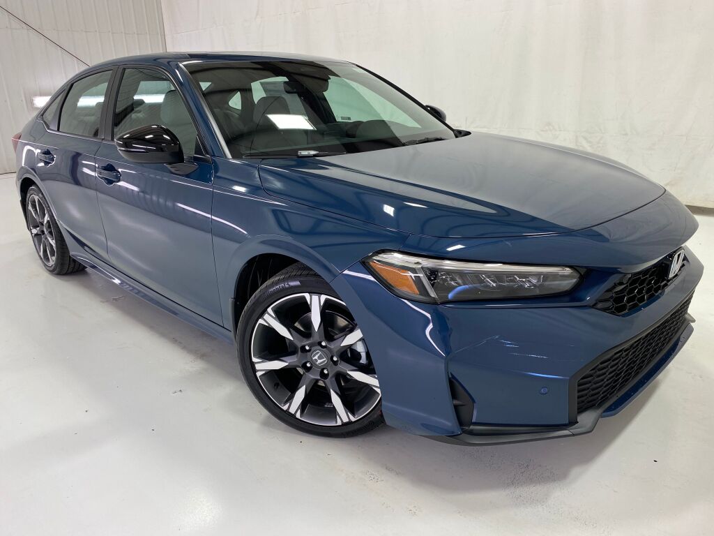 2026 Honda Civic Sedan Hybrid Sport Touring BLUE LAGOON PEARL at Honda North