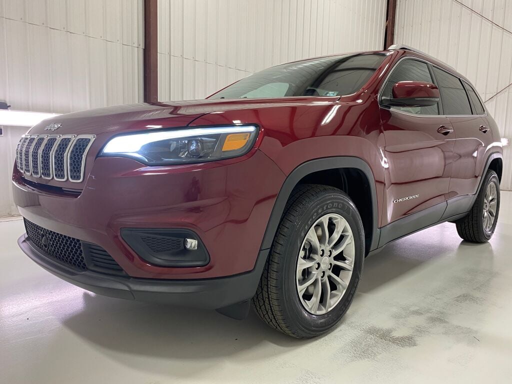 2021 Jeep Cherokee Latitude Lux Velvet Red Pearlcoat at Rafferty Subaru