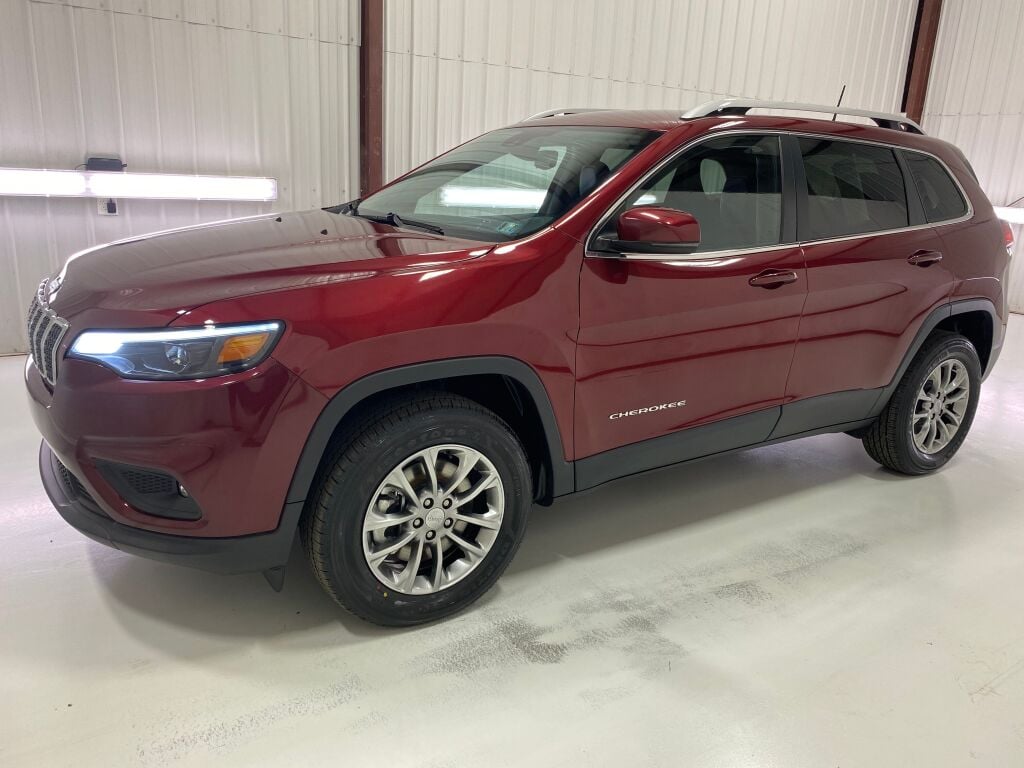 2021 Jeep Cherokee Latitude Lux Velvet Red Pearlcoat at Rafferty Subaru