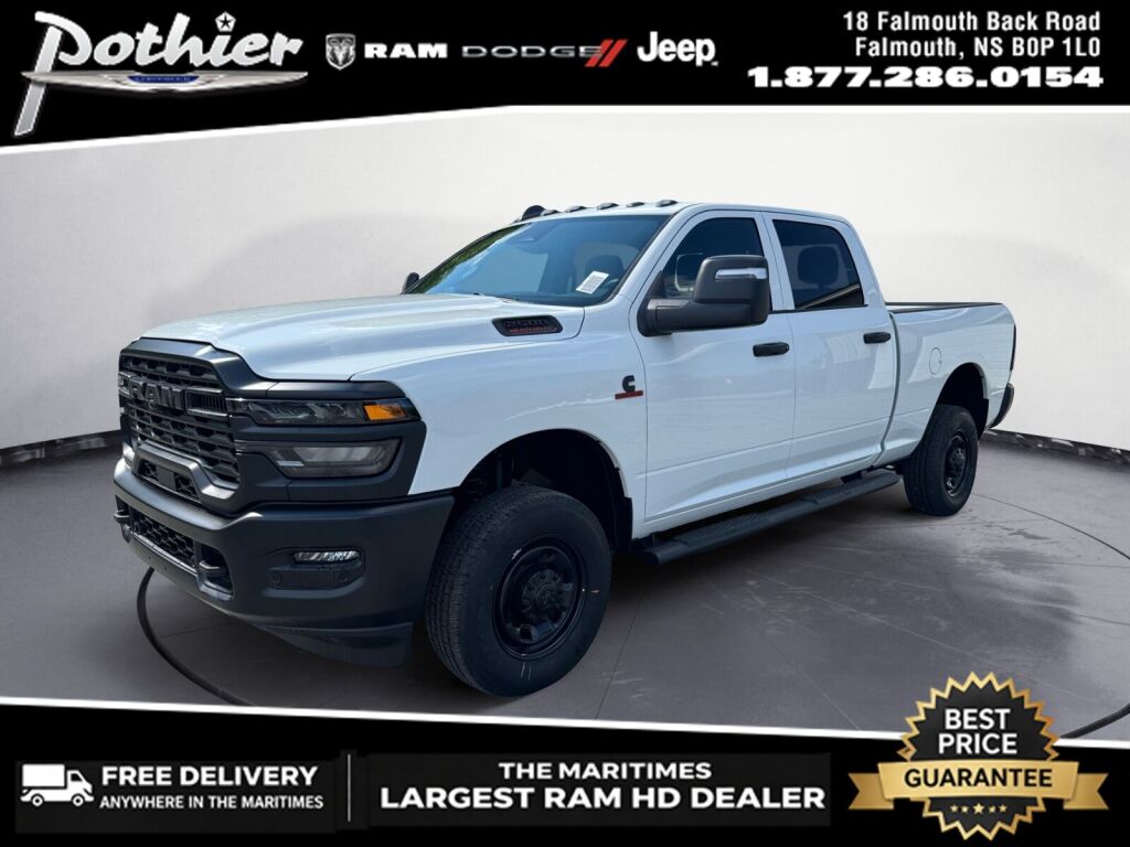 Bright White 2026 RAM 2500 Pickup Truck Four-Wheel Drive 8-Speed Automatic