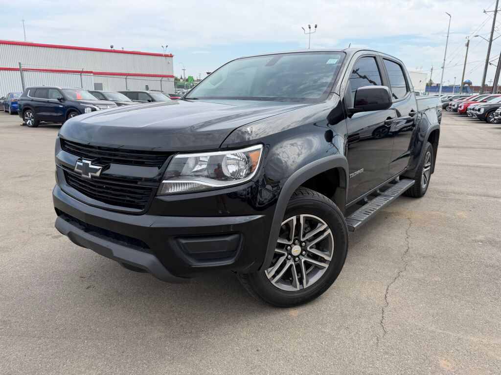 Black 2019 Chevrolet Colorado Work Truck Crew Cab 4WD Pickup Truck Four-Wheel Drive 8-Speed Automatic