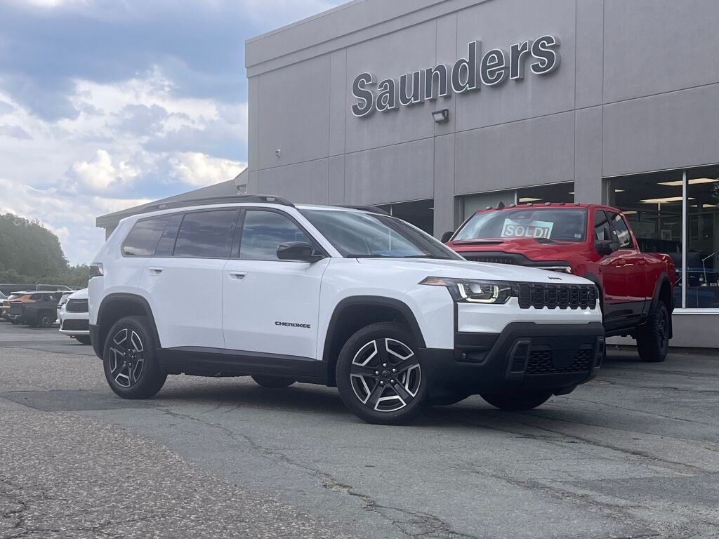 Bright White 2026 Jeep Cherokee SUV / Crossover Four-Wheel Drive 1-Speed CVT