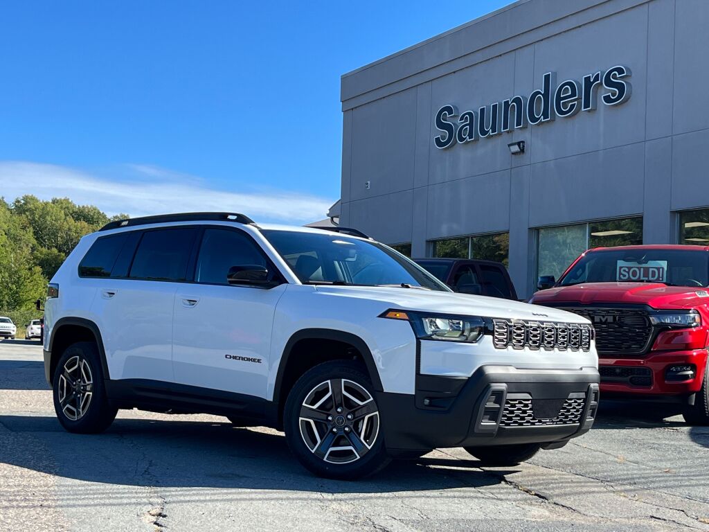 Bright White 2026 Jeep Cherokee SUV / Crossover Four-Wheel Drive 1-Speed CVT