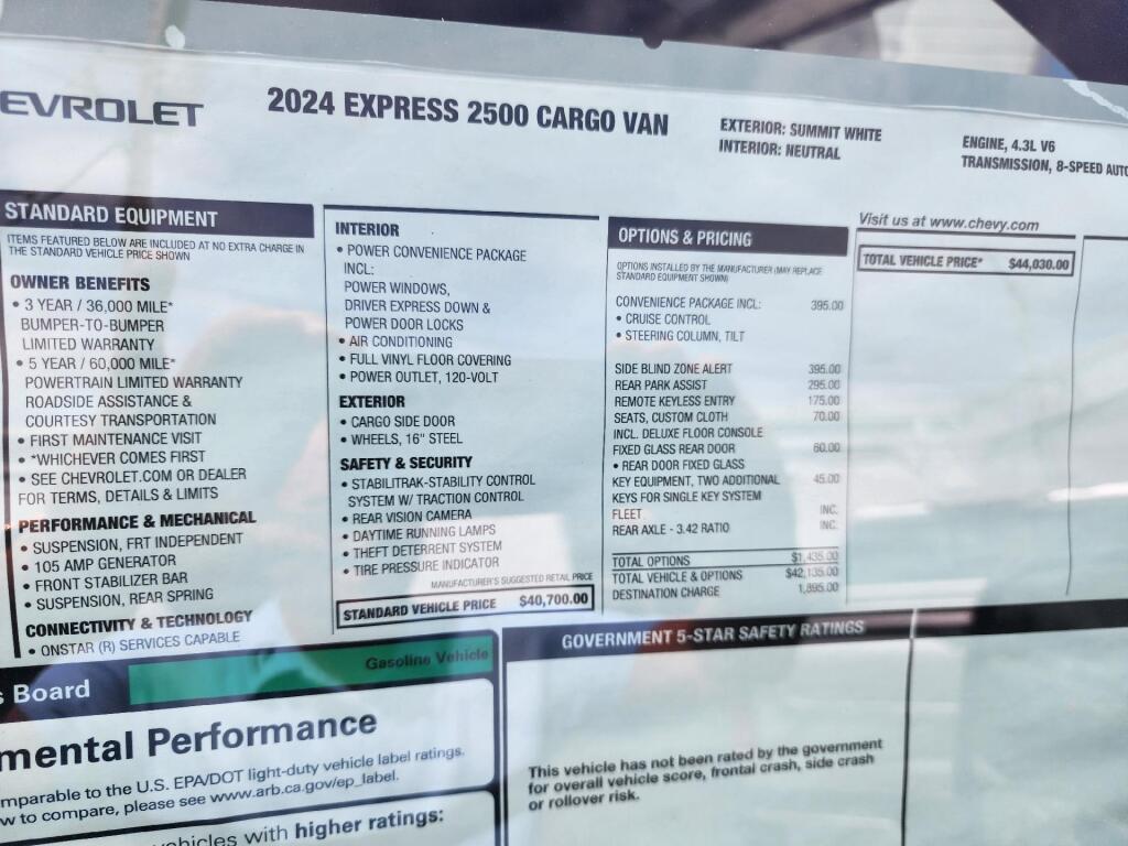 2024 Chevrolet Express 2500