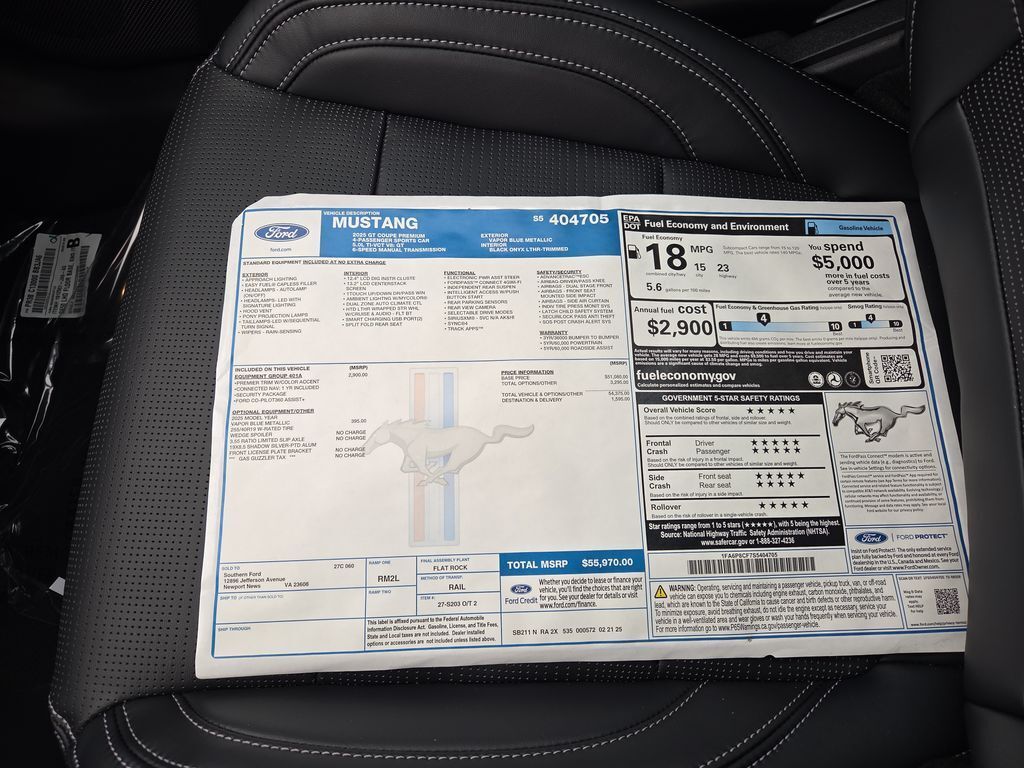 2025 Ford Mustang GT Premium