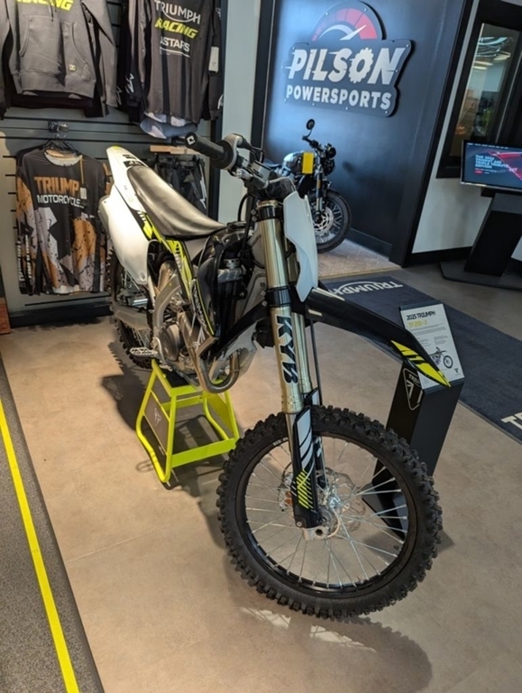 2025 Triumph TF 250-X Jet Black/Pure White
