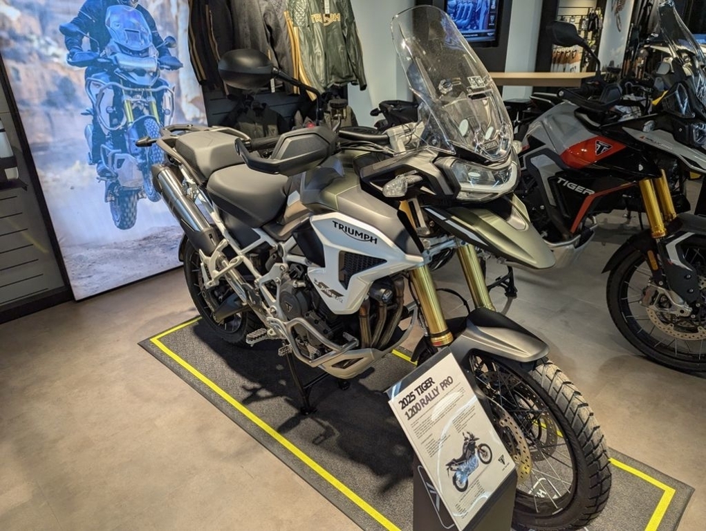 2025 Triumph Tiger 1200 Rally Pro Snowdonia White